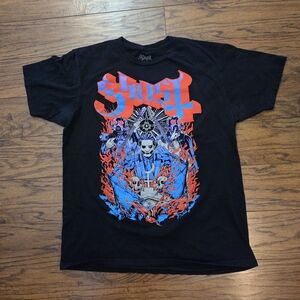 Ghost 2023 Official Cardinal Copia & Ghouls Graphic Tee Black Tee Size L *Flaws